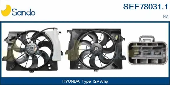 Electric Motor, radiator fan (SEF78031.1)