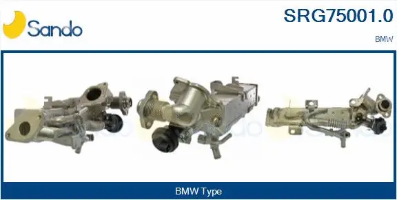 Cooler, exhaust gas recirculation (SRG75001.0)