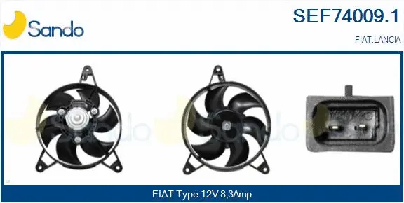 Electric Motor, radiator fan (SEF74009.1)