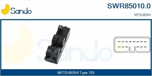 Switch, window regulator (SWR85010.0)