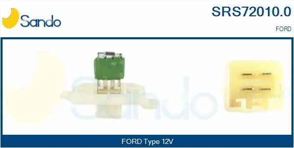 Resistor, interior blower (SRS72010.0)
