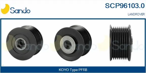 Belt Pulley, alternator (SCP96103.0)