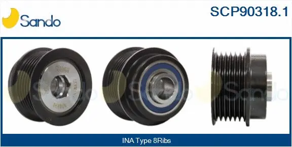 Belt Pulley, alternator (SCP90318.1)