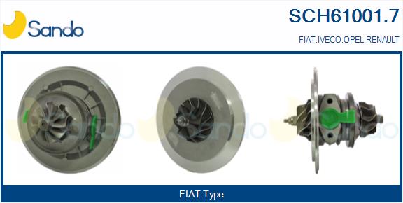 Core assembly, turbocharger (SCH61001.7)