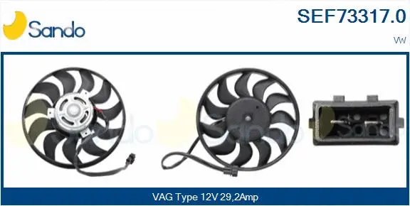 Fan, engine cooling (SEF73317.0)