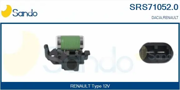 Series resistor, electric motor (radiator fan) (SRS71052.0)