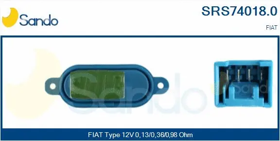 Resistor, interior blower (SRS74018.0)