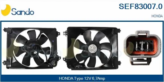 Electric Motor, radiator fan (SEF83007.0)