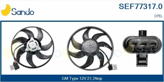 Fan, engine cooling (SEF77317.0)