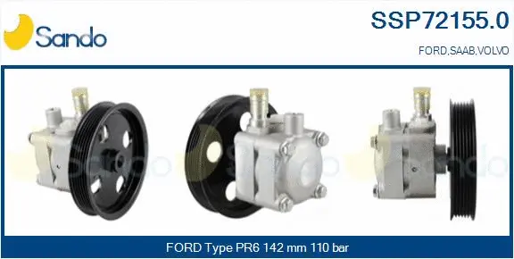Hydraulic Pump, steering (SSP72155.0)