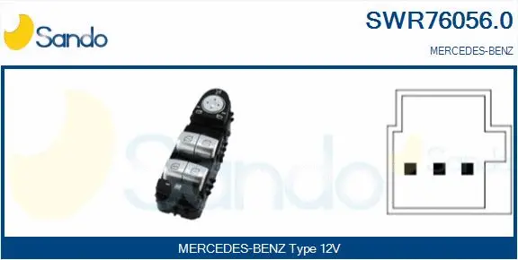 Switch, window regulator (SWR76056.0)