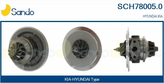 Core assembly, turbocharger (SCH78005.0)