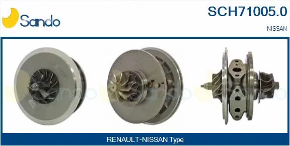 Core assembly, turbocharger (SCH71005.0)