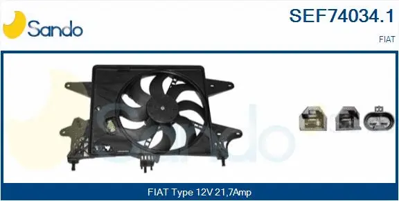 Electric Motor, radiator fan (SEF74034.1)
