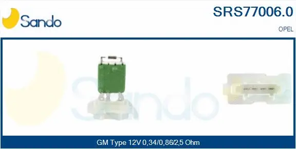 Resistor, interior blower (SRS77006.0)