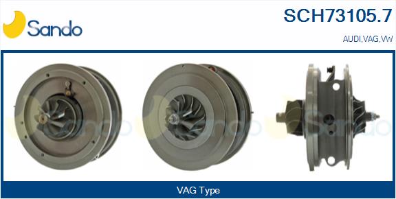 Core assembly, turbocharger (SCH73105.7)