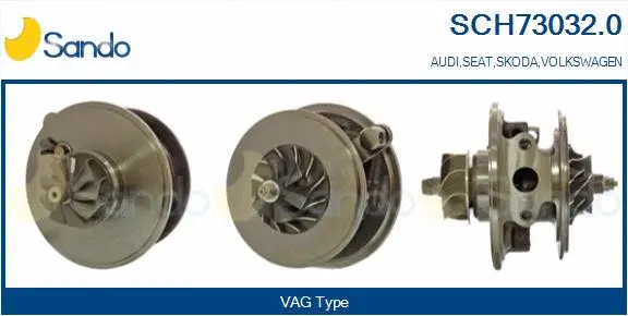 Core assembly, turbocharger (SCH73032.0)