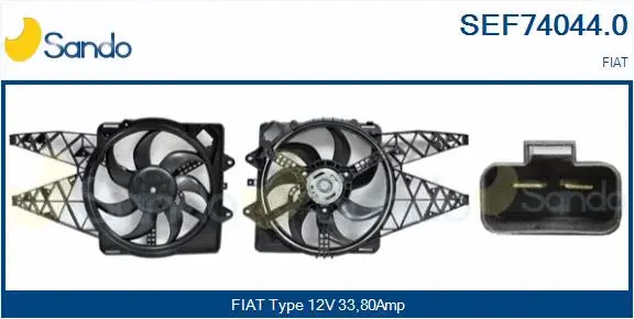 Electric Motor, radiator fan (SEF74044.0)