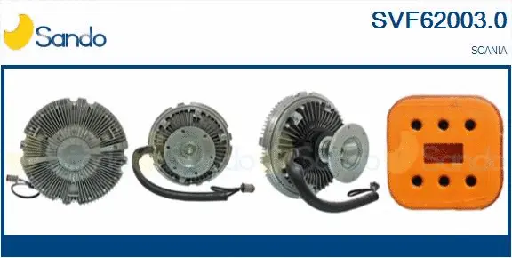 Clutch, radiator fan (SVF62003.0)