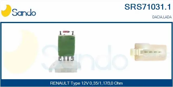 Resistor, interior blower (SRS71031.1)