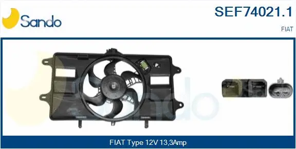 Electric Motor, radiator fan (SEF74021.1)