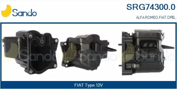 Cooler, exhaust gas recirculation (SRG74300.0)