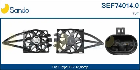 Electric Motor, radiator fan (SEF74014.0)