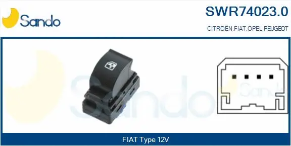 Switch, window regulator (SWR74023.0)