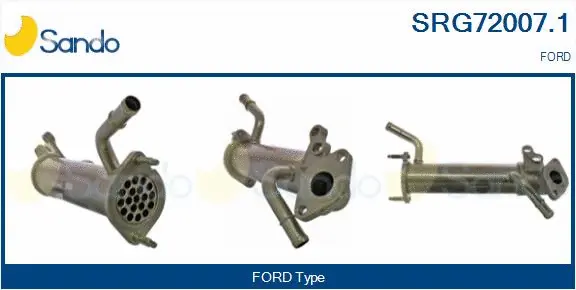 Cooler, exhaust gas recirculation (SRG72007.1)