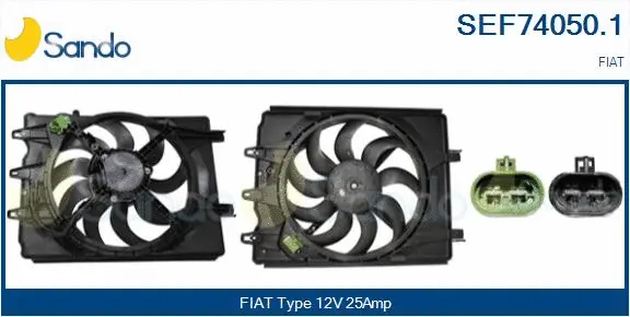 Electric Motor, radiator fan (SEF74050.1)