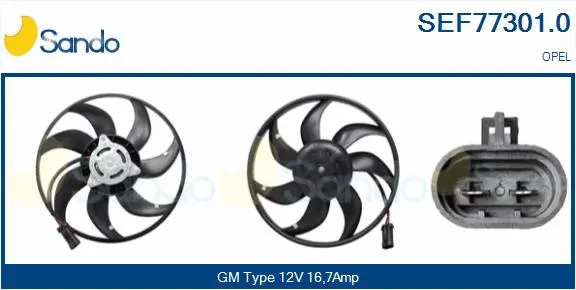 Fan, engine cooling (SEF77301.0)