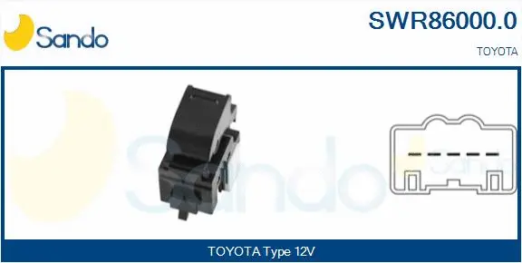 Switch, window regulator (SWR86000.0)