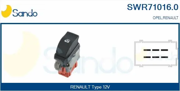 Switch, window regulator (SWR71016.0)