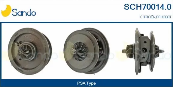 Core assembly, turbocharger (SCH70014.0)