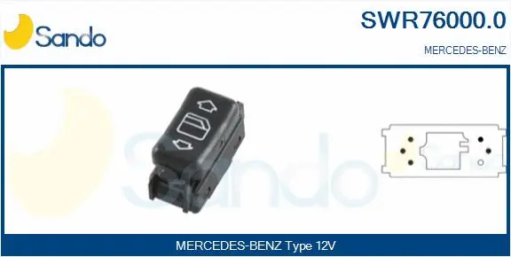 Switch, window regulator (SWR76000.0)