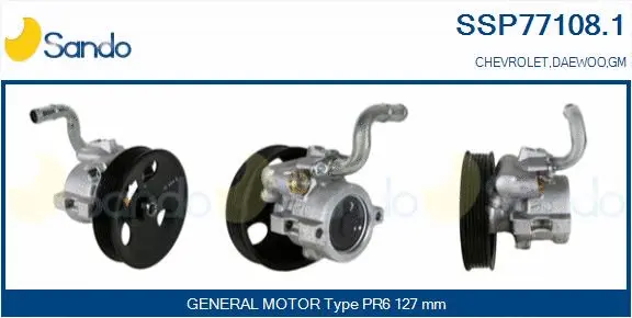 Hydraulic Pump, steering (SSP77108.1)