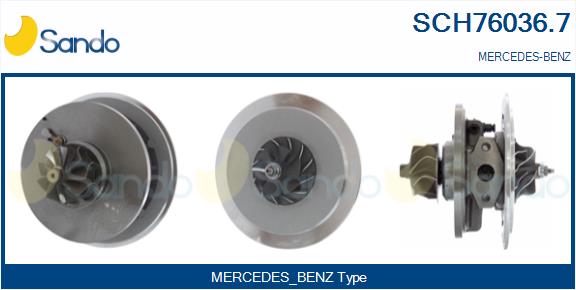 Core assembly, turbocharger (SCH76036.7)