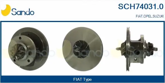 Core assembly, turbocharger (SCH74031.0)