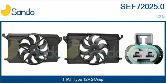 Electric Motor, radiator fan (SEF72025.0)