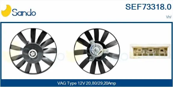 Fan, engine cooling (SEF73318.0)