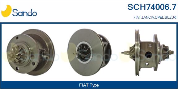 Core assembly, turbocharger (SCH74006.7)