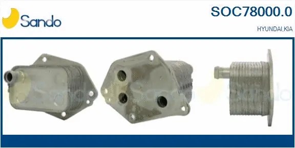 Oil Cooler, engine oil (SOC78000.0)