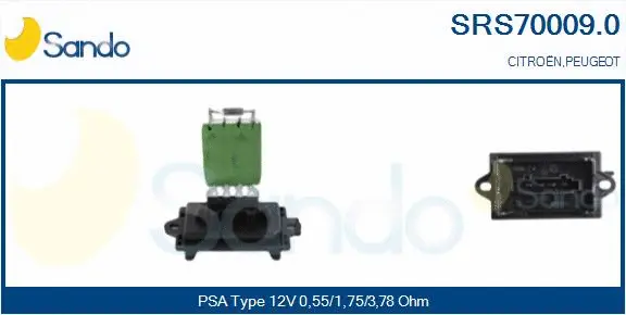 Resistor, interior blower (SRS70009.0)
