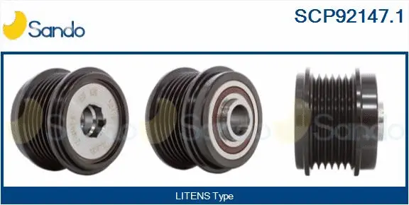 Belt Pulley, alternator (SCP92147.1)