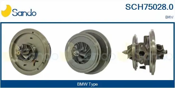 Core assembly, turbocharger (SCH75028.0)