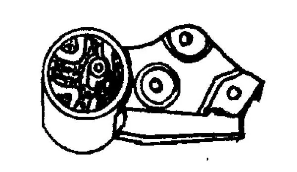 Mounting, automatic transmission support (00461506)