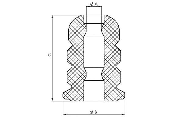 Rubber Buffer, suspension (00053915)