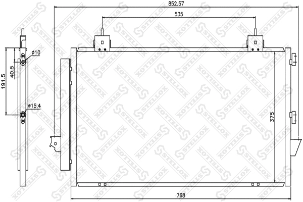 Condenser, air conditioning (10-45037-SX)