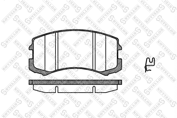 Brake Pad Set, disc brake (976 001-SX)