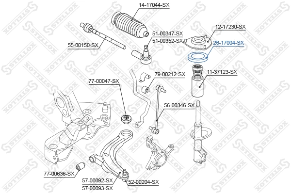 Rolling Bearing, suspension strut support mount